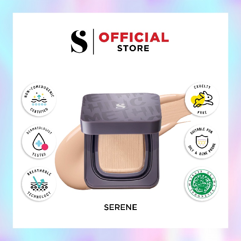Somethinc Copy Paste Cushion SPF33 PA+++ - Serene (Light Med-Pink) - Cushion Glow Finish
