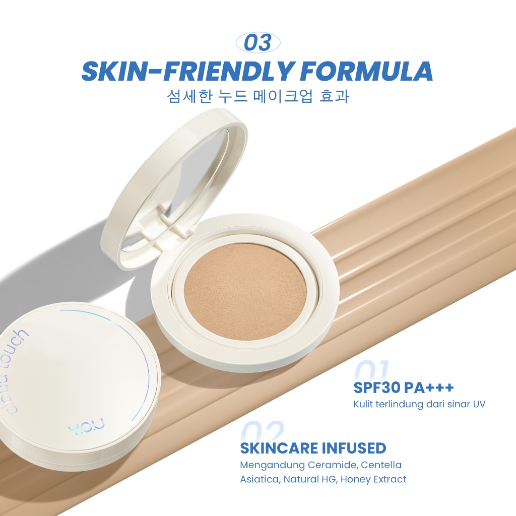 YOU Cloud Touch Dreamy-Fit Lasting Mesh Cushion SPF 30 PA+++ - C203 Pink Sand