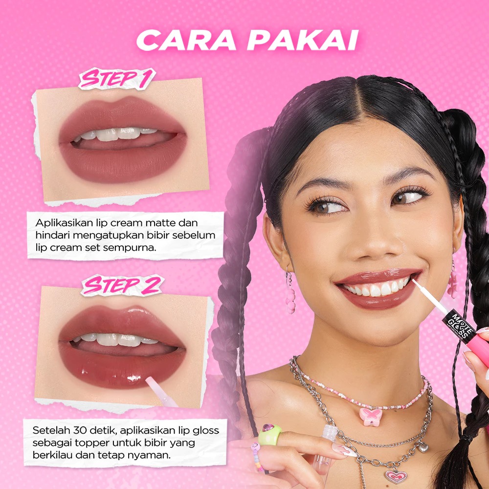 Dazzle Me Matte & Gloss Lip Cream Duo - P10 Berry Banger