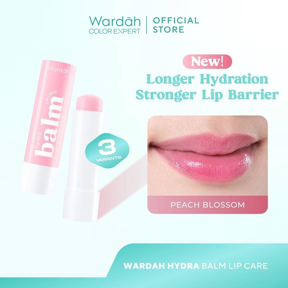 Wardah Hydrabalm Lip Care SPF15 4gr - Peach Blossom
