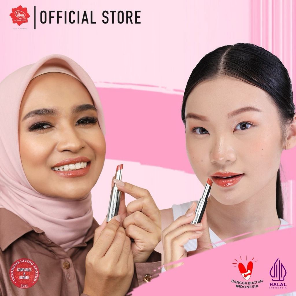 Red-A Lip Glo Color Balm 3in1 - 507 Cherry Cocktail (Lip Glow + Lip Balm + Lipstick)