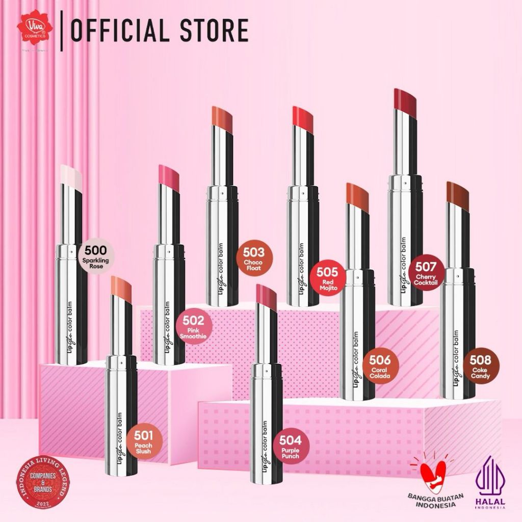 Red-A Lip Glo Color Balm 3in1 - 508 Coke Candy (Lip Glow + Lip Balm + Lipstick)