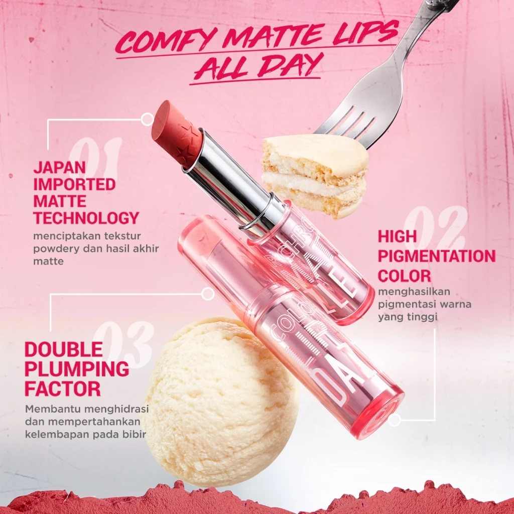 Dazzle Me Color Chrome Lip Matte 3.6gr - R03 Classy Red