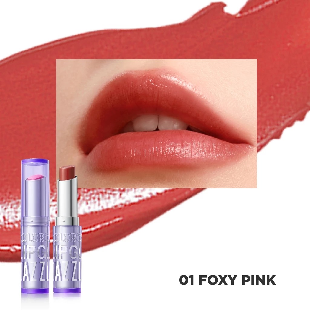 Dazzle Me Color Chrome Lip Glaze 3gr - 01 Foxy Pink
