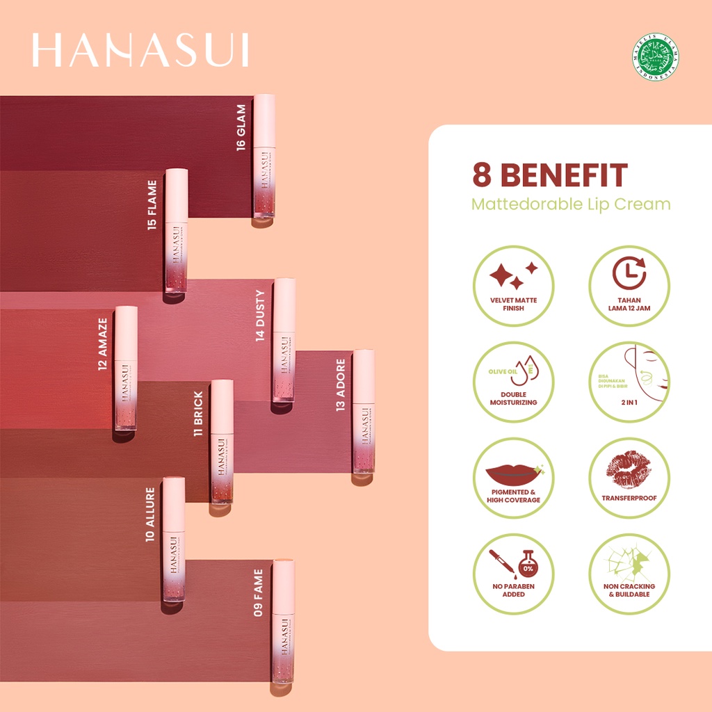 HANASUI Mattedorable Lip Cream 13 ADORE