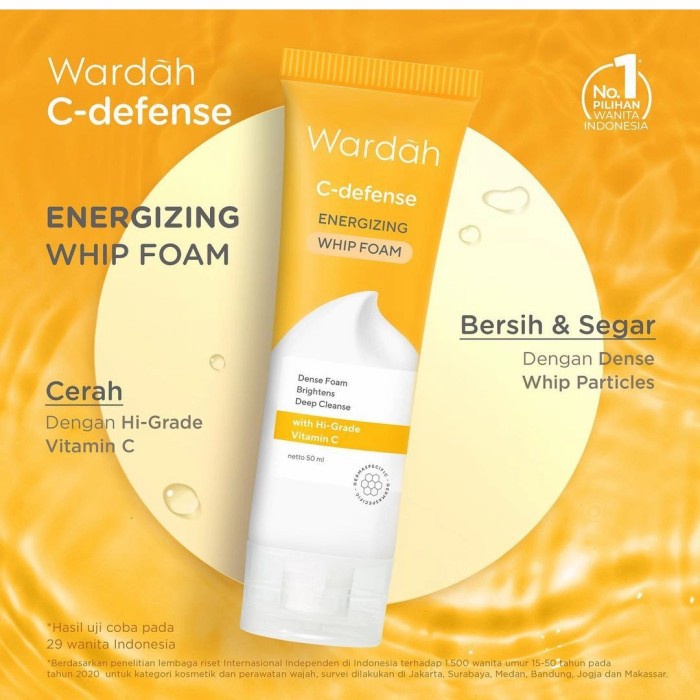 Wardah C-Defense Energizing Whip Foam 100ml *