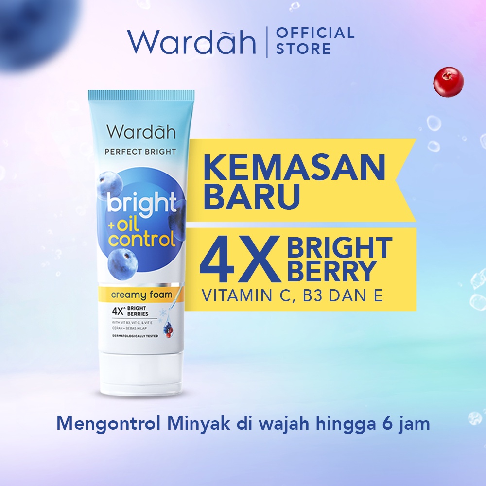 Wardah Perfect Bright Creamy Foam Brightening+ Oil Control 100ml