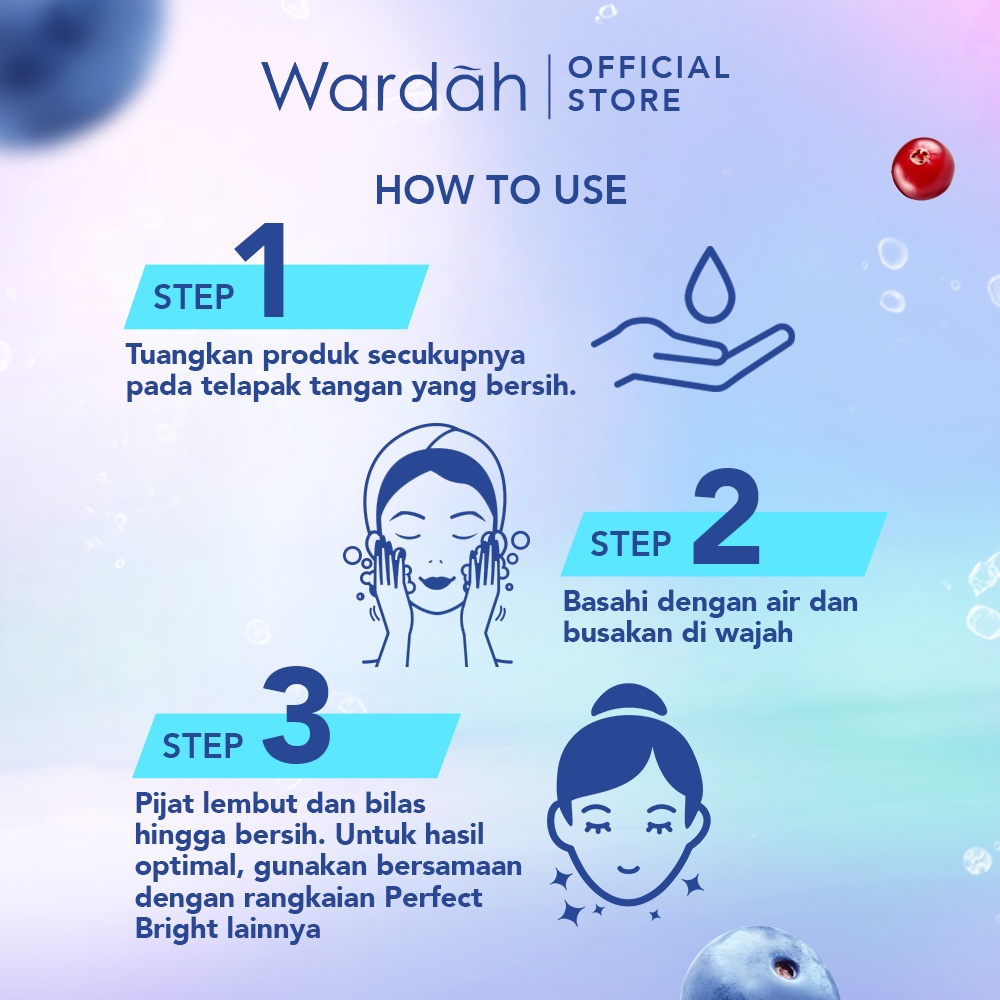 Wardah Perfect Bright Creamy Foam Brightening+ Oil Control 100ml