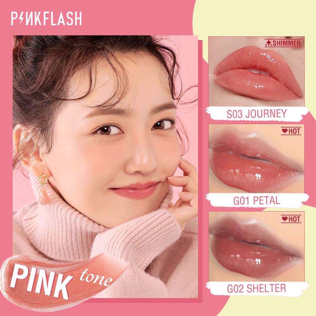 Pinkflash Lasting Glossy Lipgloss - G02