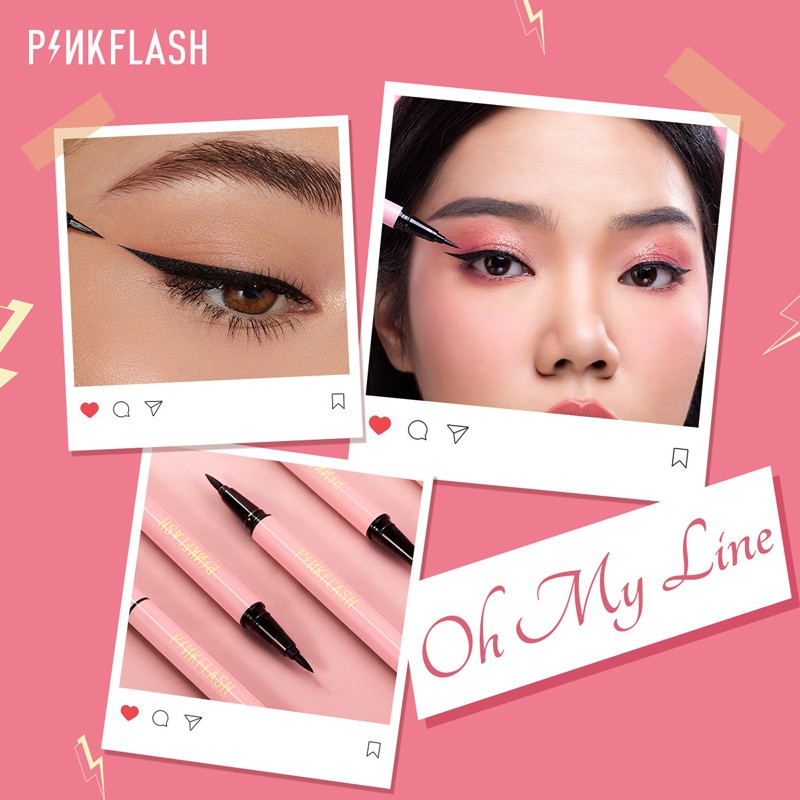 Pinkflash Waterproof Easy Eyeliner Pen E01 - Black
