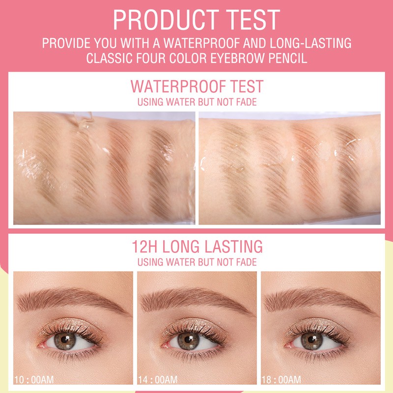 Pinkflash Waterproof Easy Eyebrow Pencil - 03 Chocolate Brown