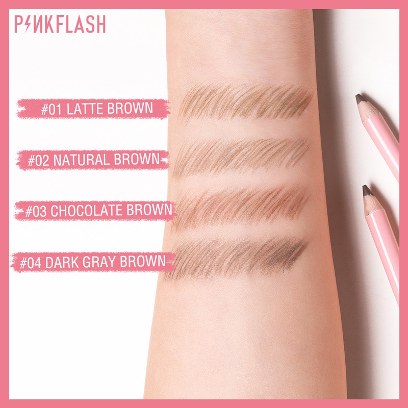 Pinkflash Waterproof Easy Eyebrow Pencil - 03 Chocolate Brown