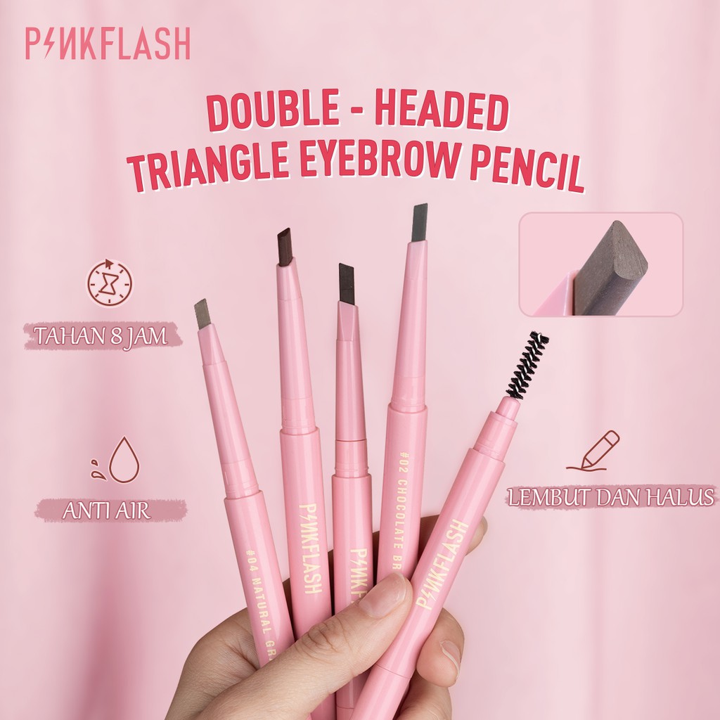 Pinkflash Waterproof Auto Eyebrow Pencil - 02 Chocolate Brown