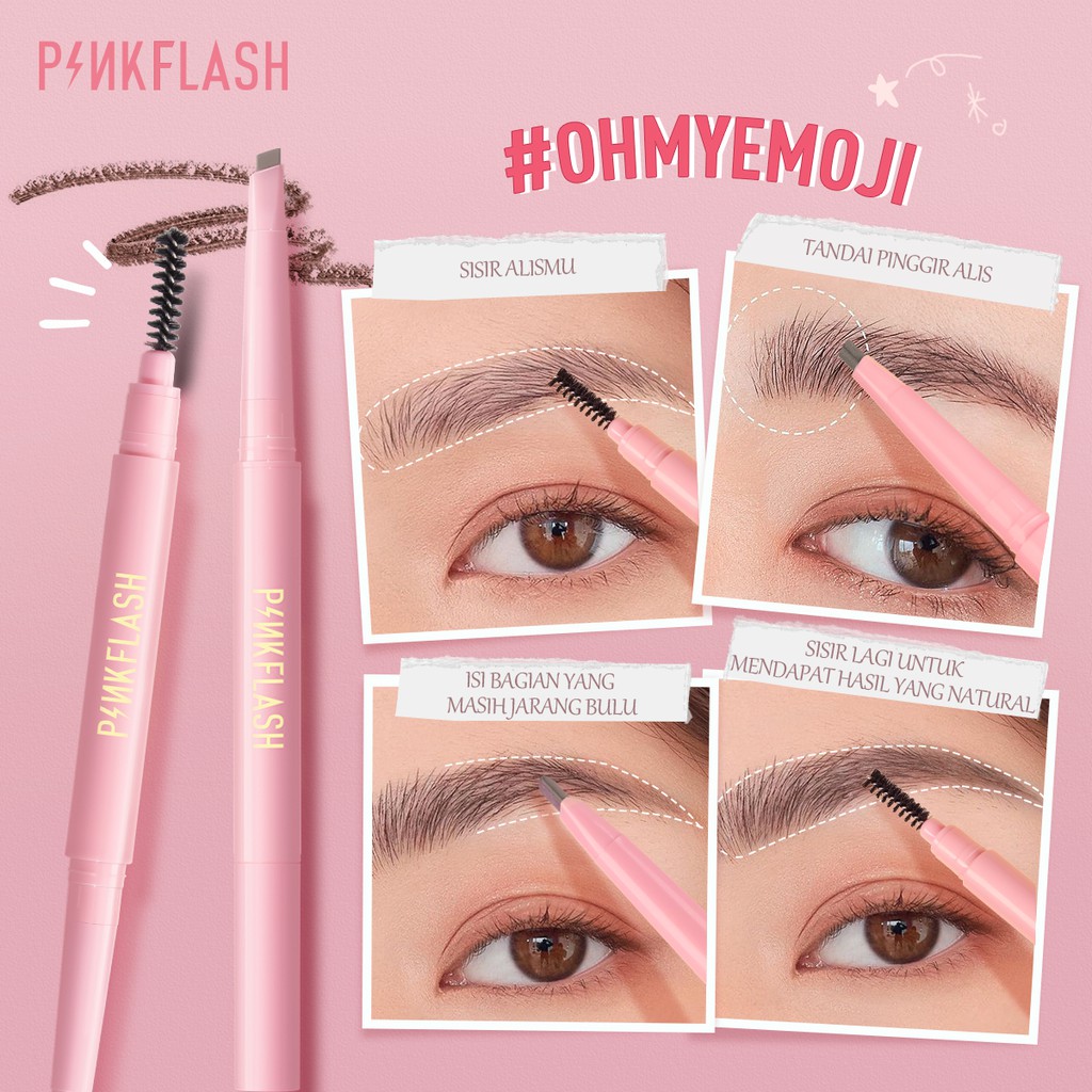 Pinkflash Waterproof Auto Eyebrow Pencil - 03 Gray Brown