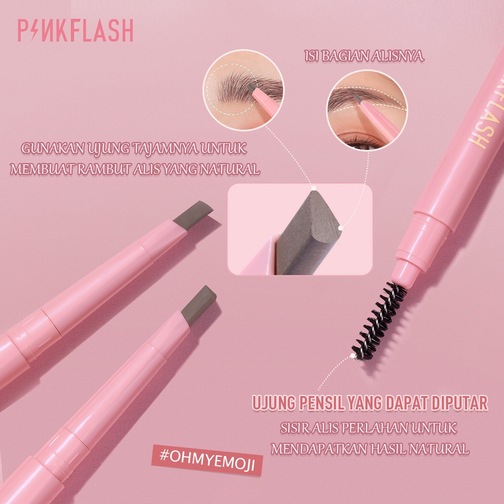 Pinkflash Waterproof Auto Eyebrow Pencil - 03 Gray Brown