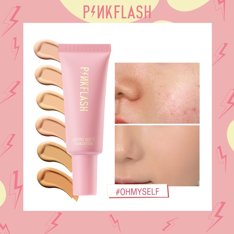 Pinkflash Lasting Matte Foundation #4 Medium Peach