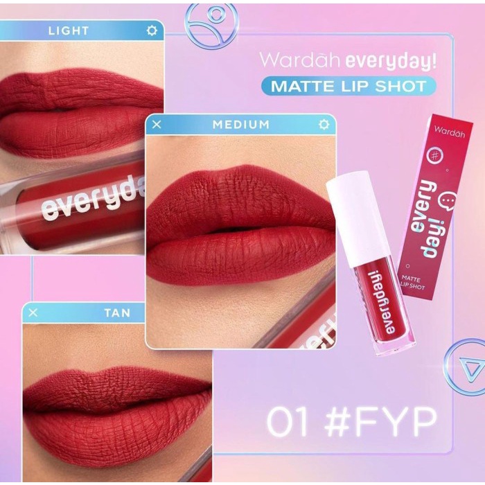 Wardah Everyday Matte Lip Shot - 01 FYP