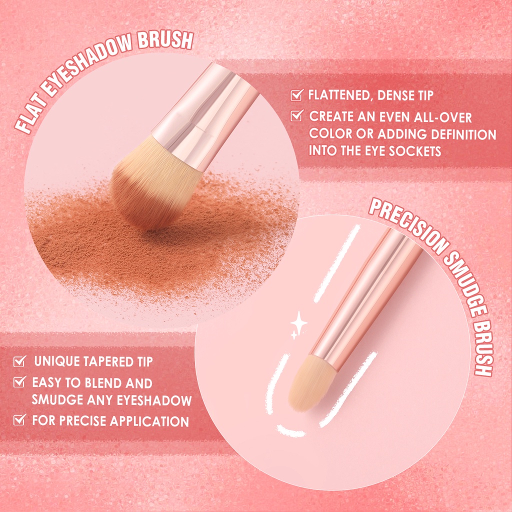 Pinkflash Brush - #2 Double Head Eyeshadow Brush