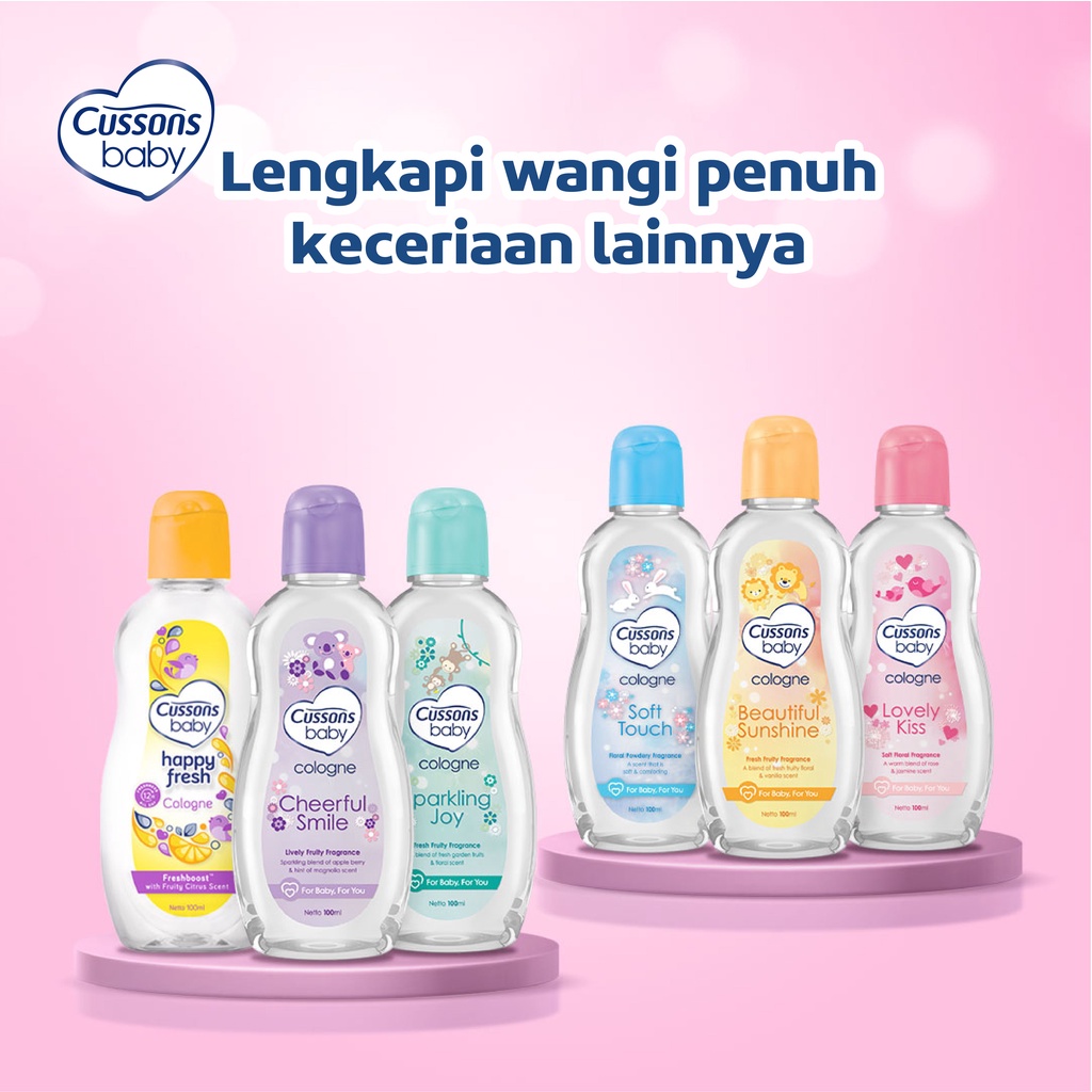 Cussons Baby Cologne 100ml (Parfum) - Pink Lovely Kiss