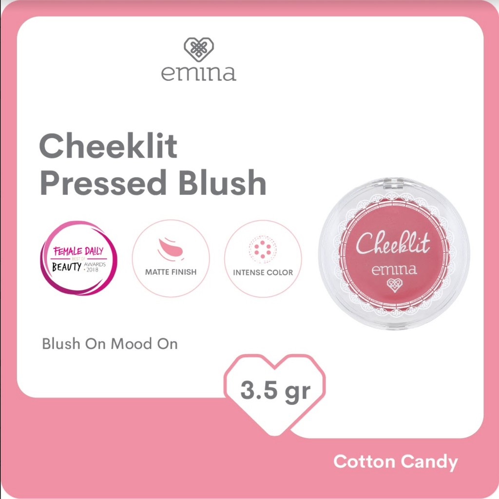 Emina Cheek Lit Pressed Blush Cotton Candy 3,5gr