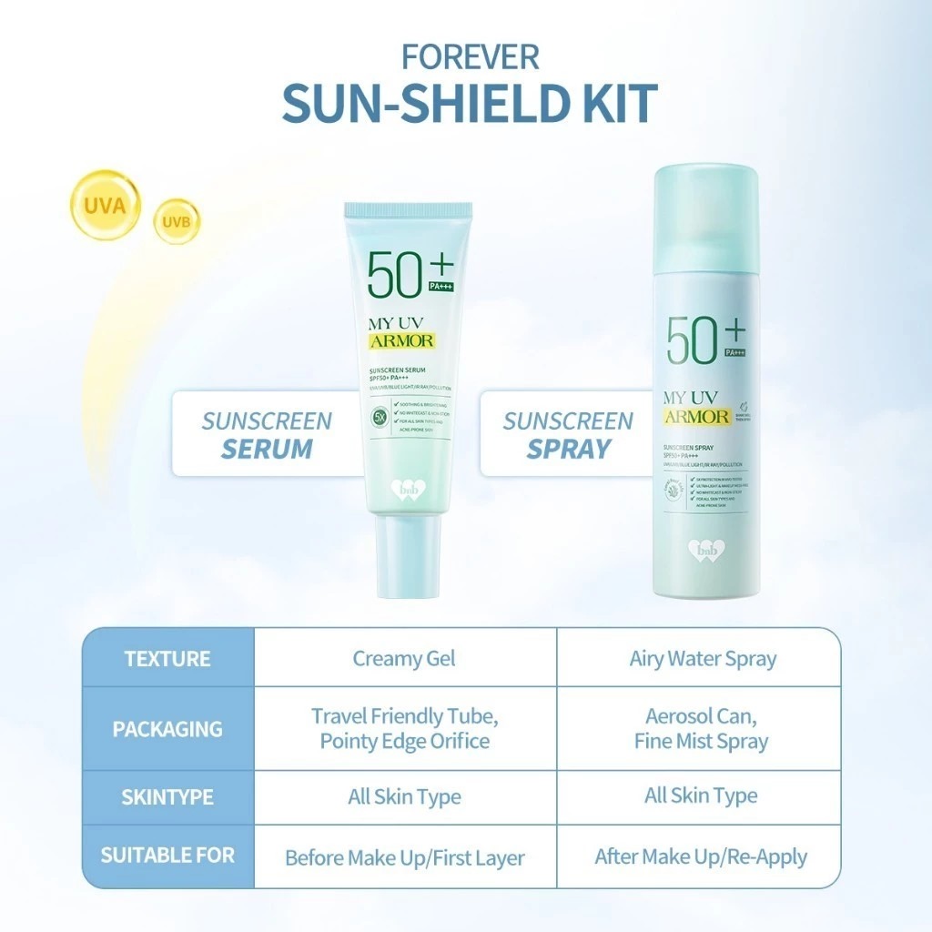 BNB Barenbliss My UV Armor Sunscreen Spray SPF50+ PA+++ 50ml