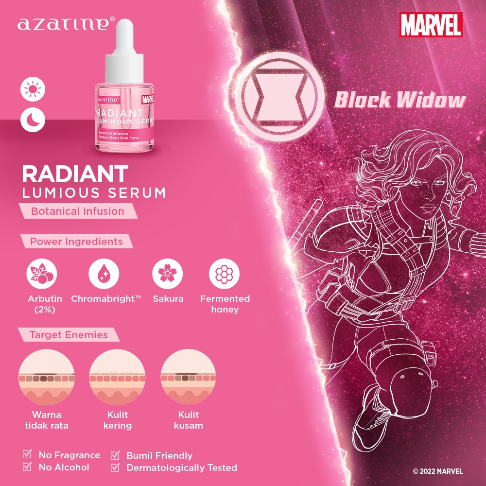 Azarine x Marvel Radiant Luminous Serum 20ml