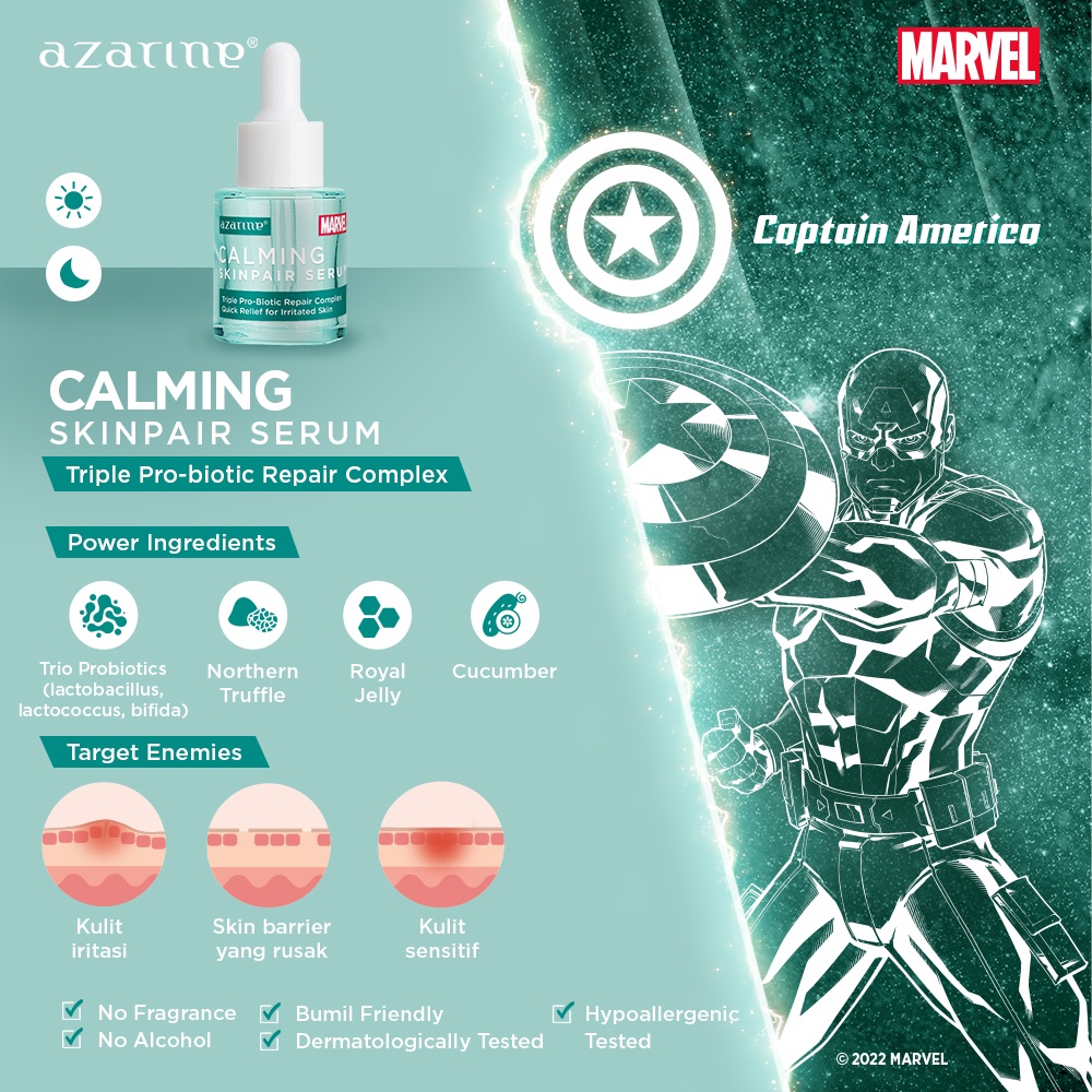 Azarine x Marvel Calming Skinpair Serum 20ml