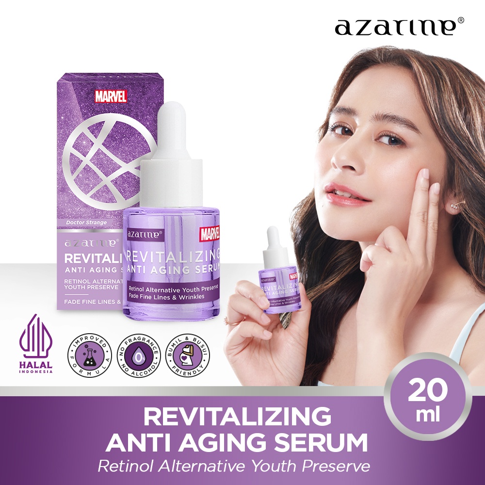 Azarine x Marvel Revitalizing Anti Aging Serum 20ml Azarine x Marvel Revitalizing Anti Aging Serum 20ml