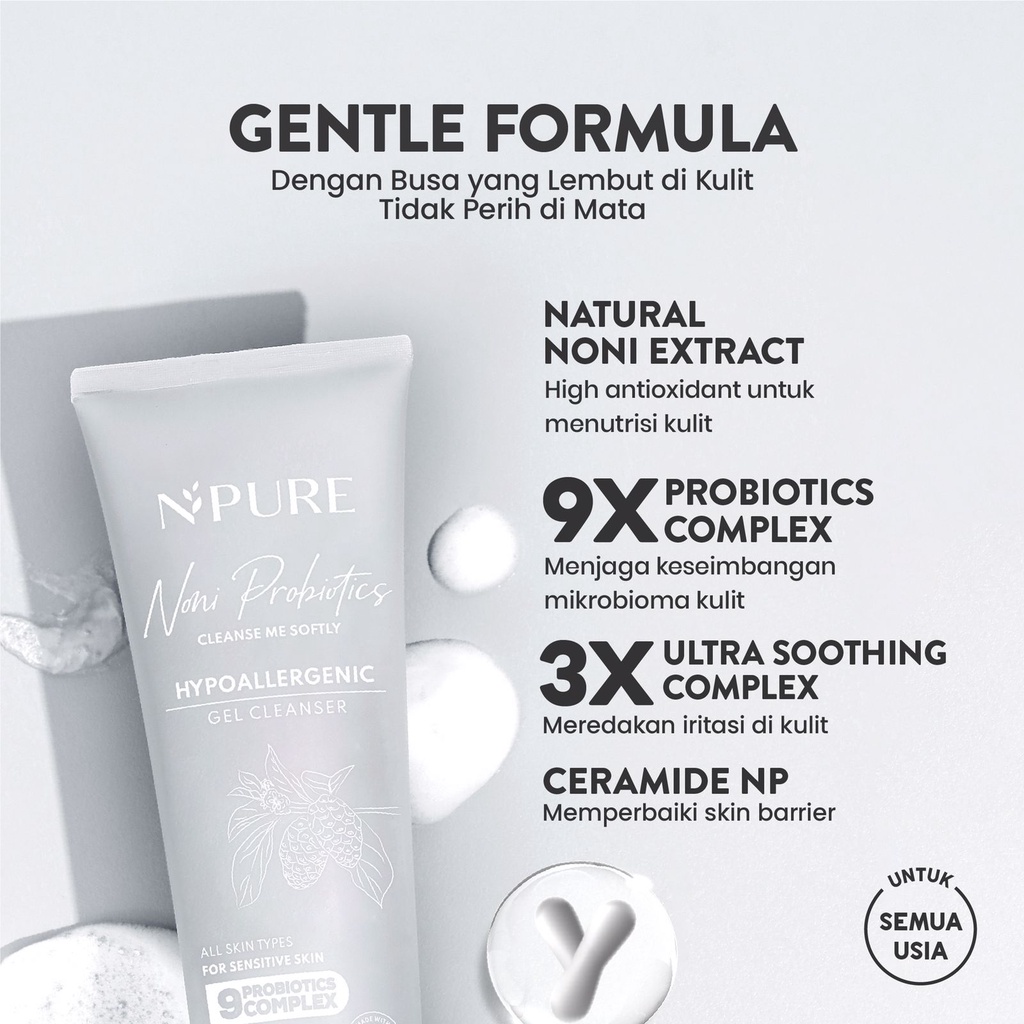 Npure Noni Probiotics Cleanse Me Hypoallergenic Gel Cleanser 100ml