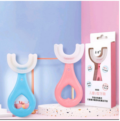 (2-6th) Sikat Gigi Anak Bayi Silikon Bentuk U 2-6 Tahun (2-6th) Sikat Gigi Anak Bayi Silikon Bentuk U 2-6 Tahun