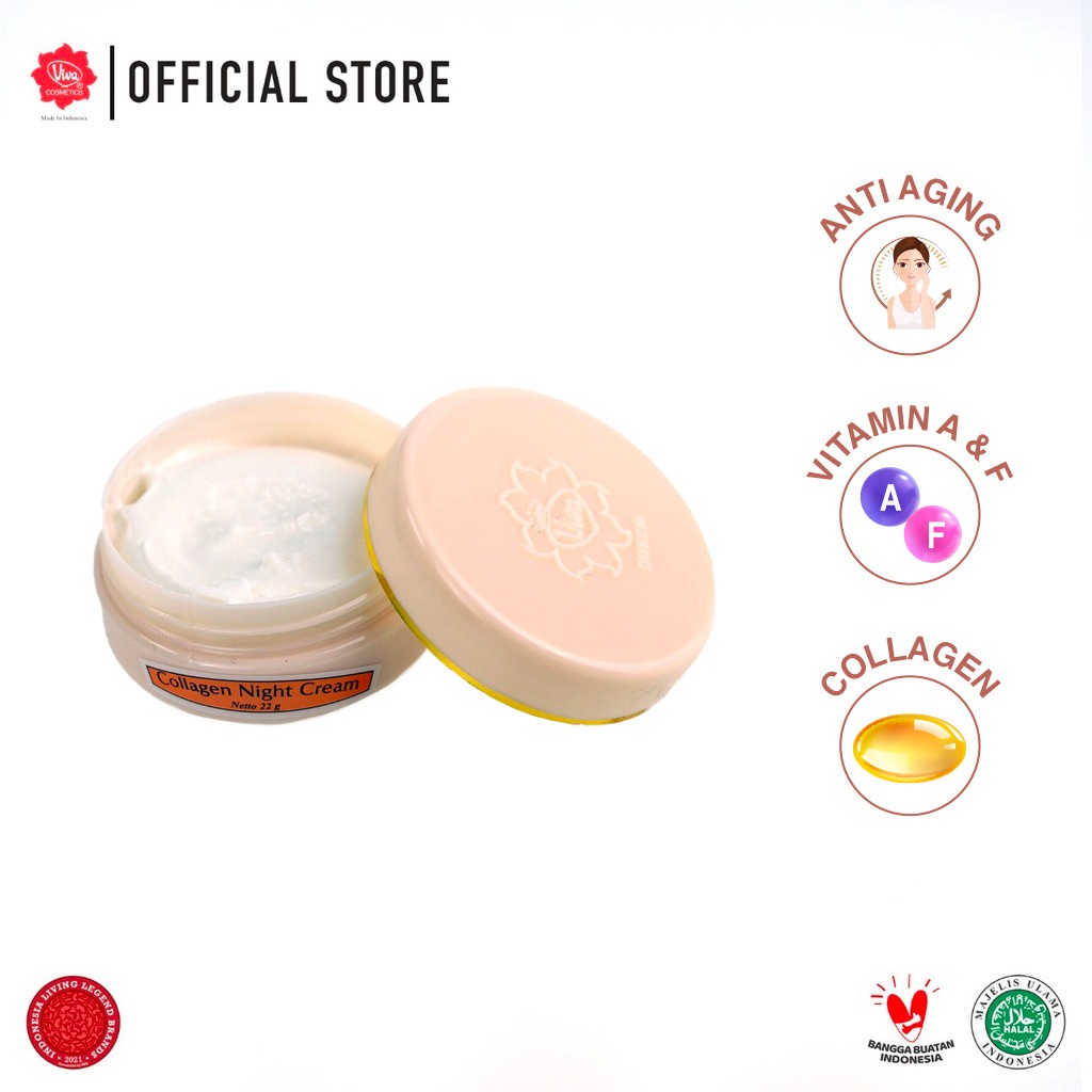 Viva Queen Collagen Night Cream 22gr