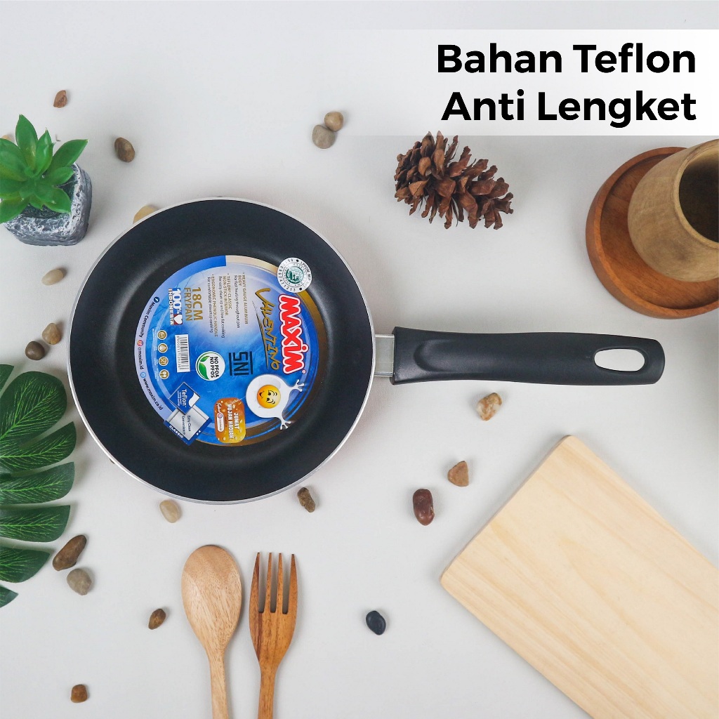 Maspion Maxim Valentino Teflon 18cm (Frypan Anti Lengket)