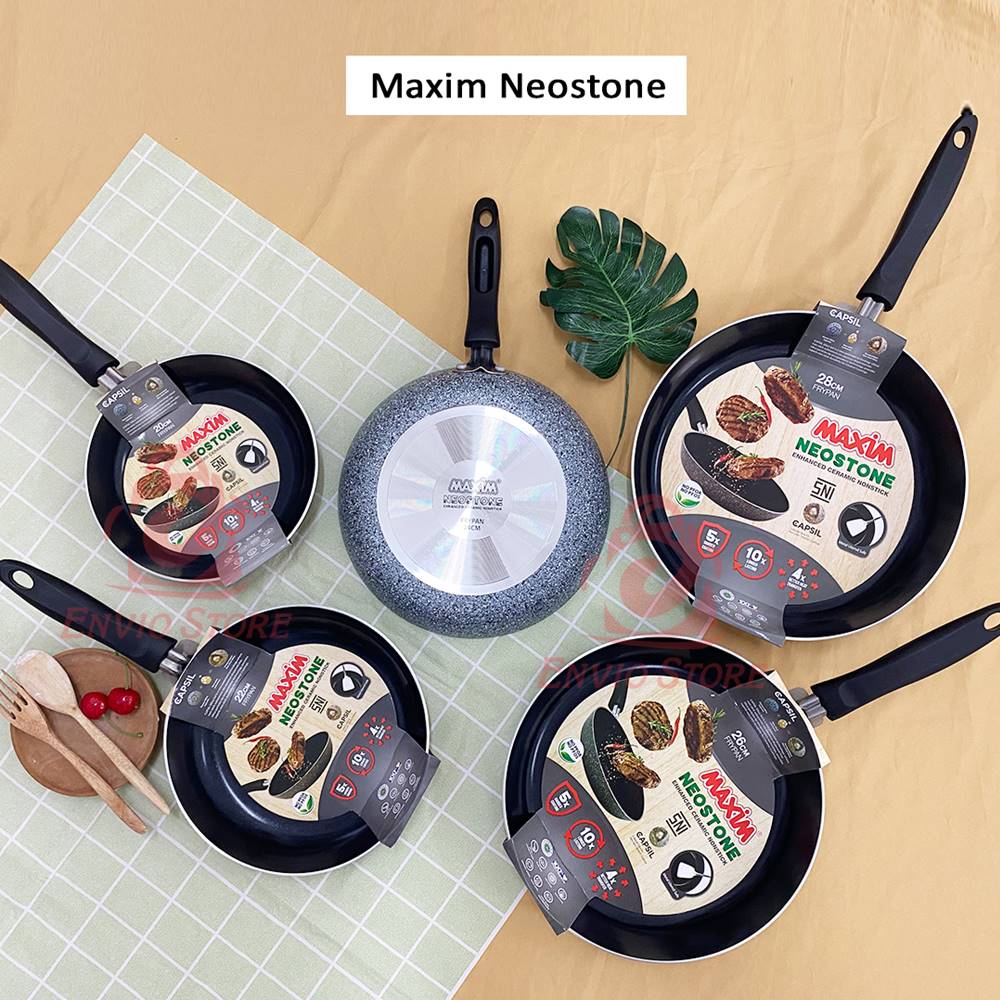Maspion Maxim Neostone Teflon 26cm (Frypan Anti Lengket)