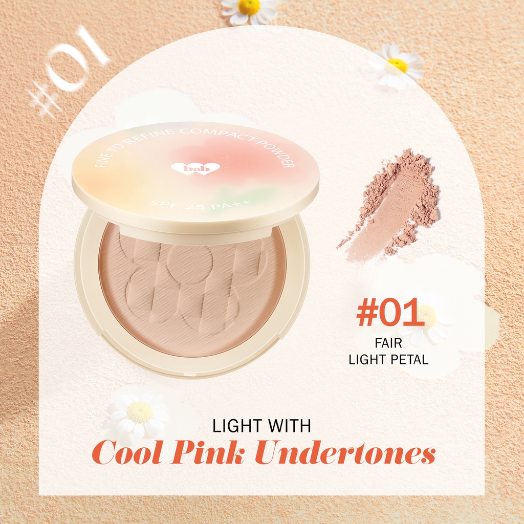 BNB Barenbliss Fine To Refine Compact Powder 01 Fair Light Petal