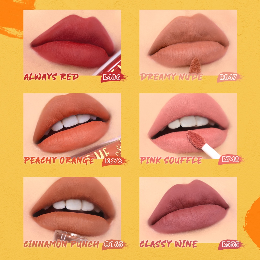 DAZZLE ME Velvet Matte Lip Cream O165 Cinnamon Punch