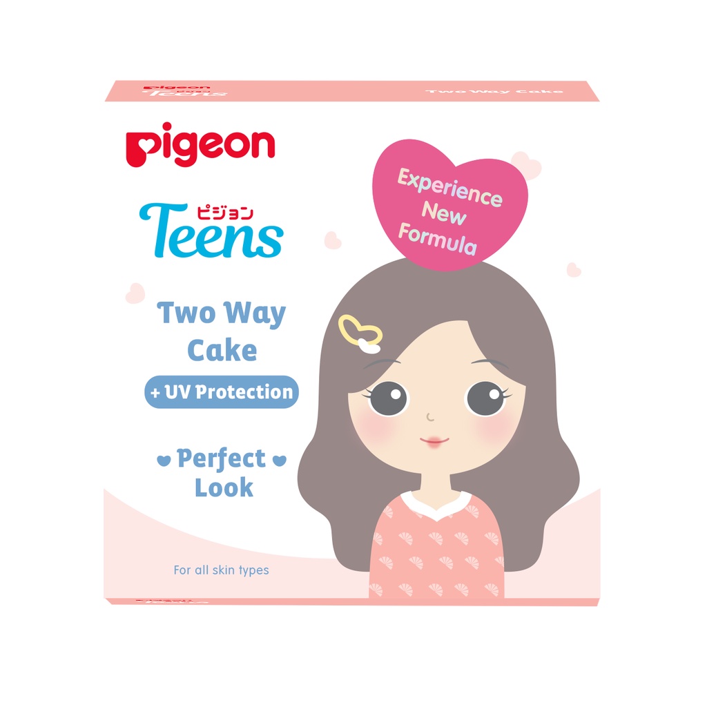 Pigeon Teens Two Way Cake + UV Protection Full Size 14gr - Sand (Pack Peach)