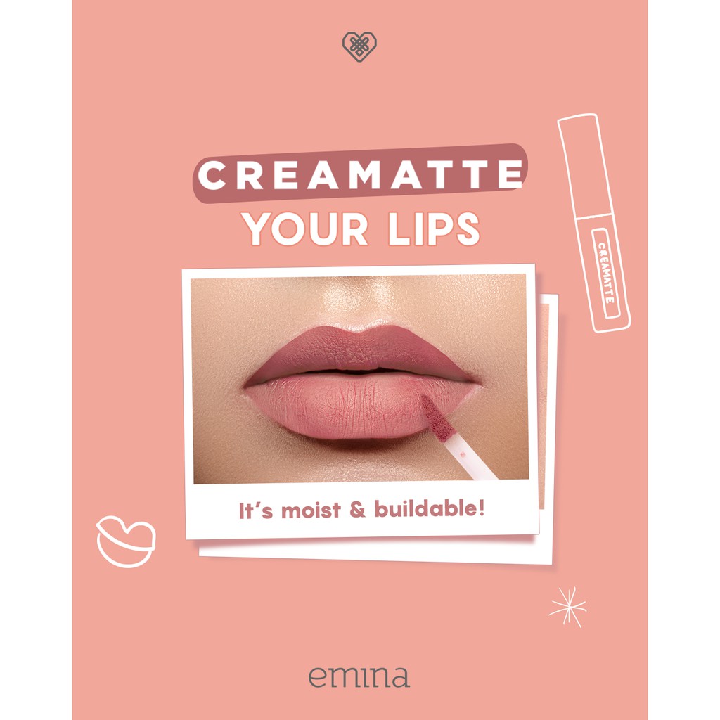 Emina Creamatte Lip Cream - 06 Jelly Bean *