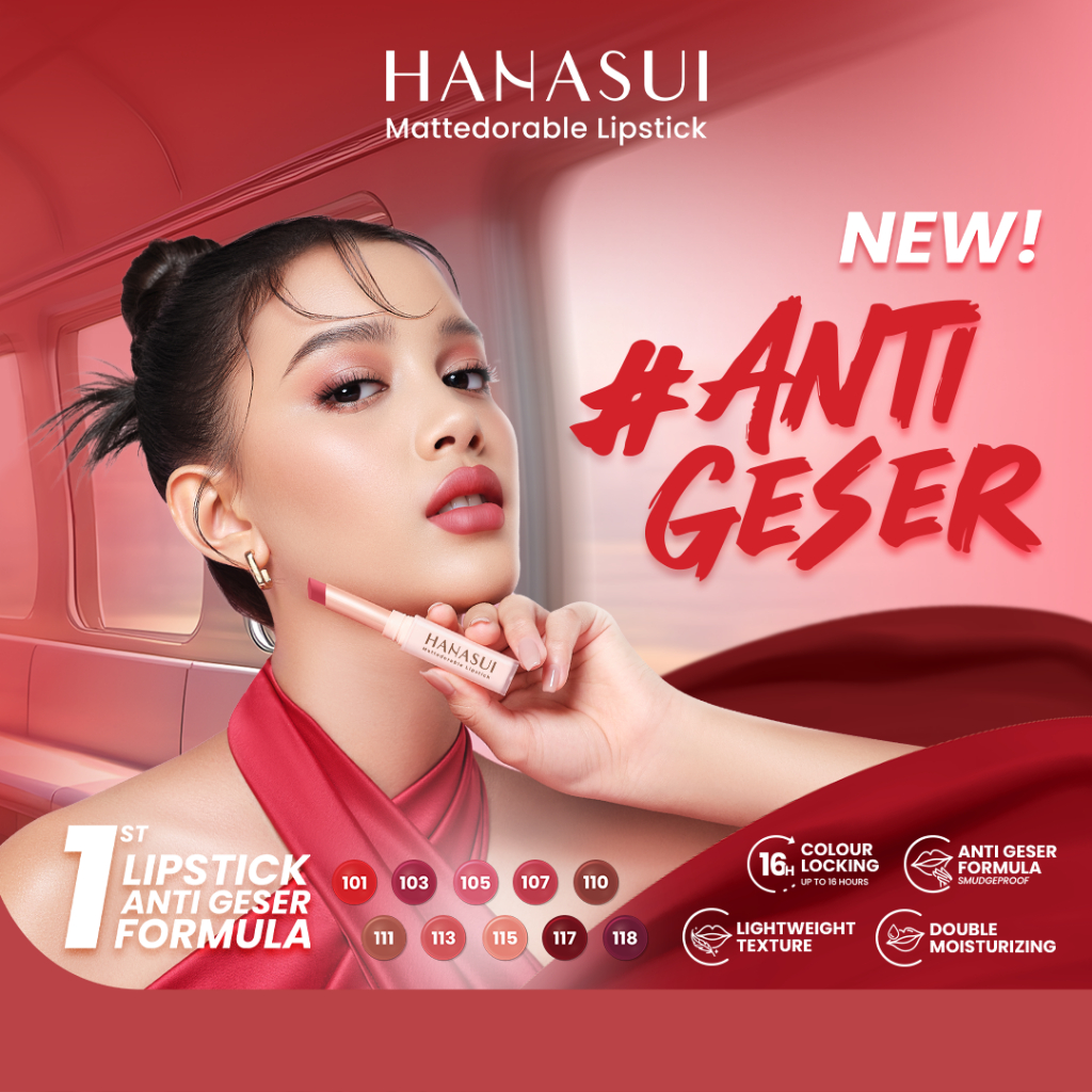 Hanasui Mattedorable Matte Lipstick 2gr - 101 Superstar