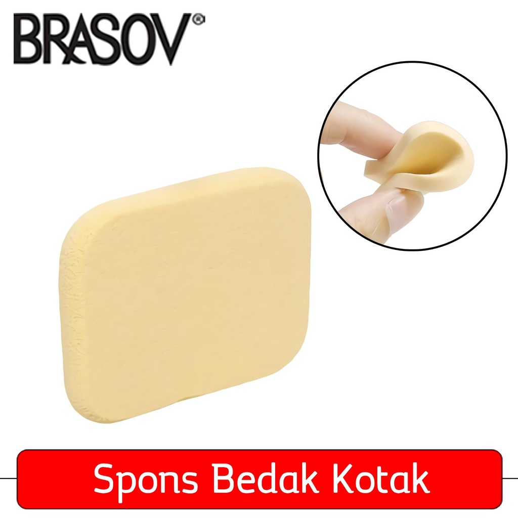 Brasov Spons Bedak Puff Kotak