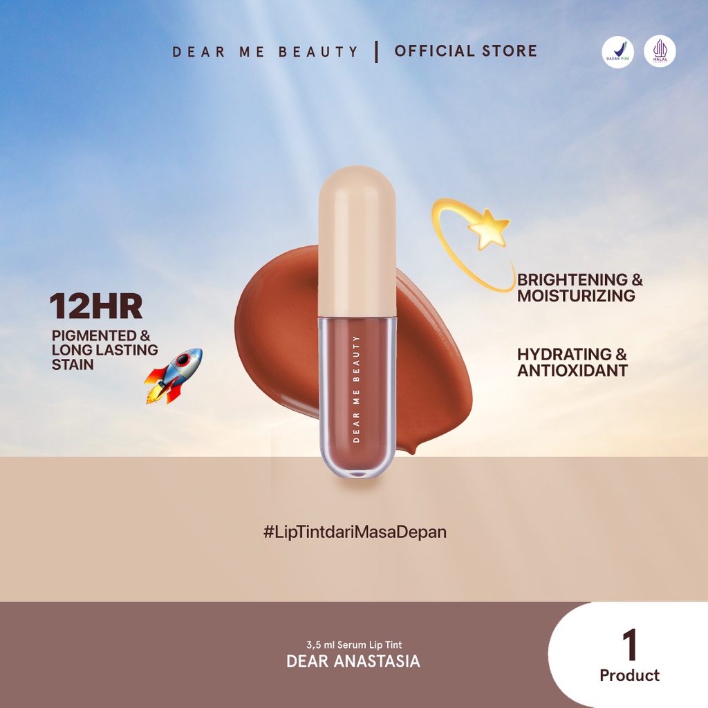 Dear Me Beauty Serum Lip Tint 3,5ml - 01 Dear Anastasia