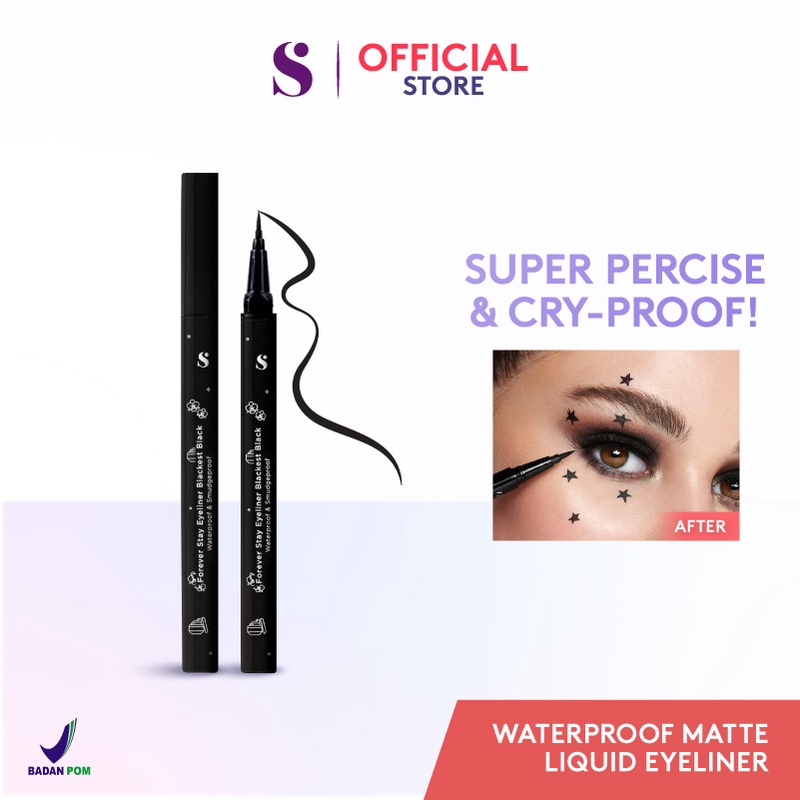 Somethinc FOREVER STAY Waterproof Liquid Eyeliner (RENEWAL)