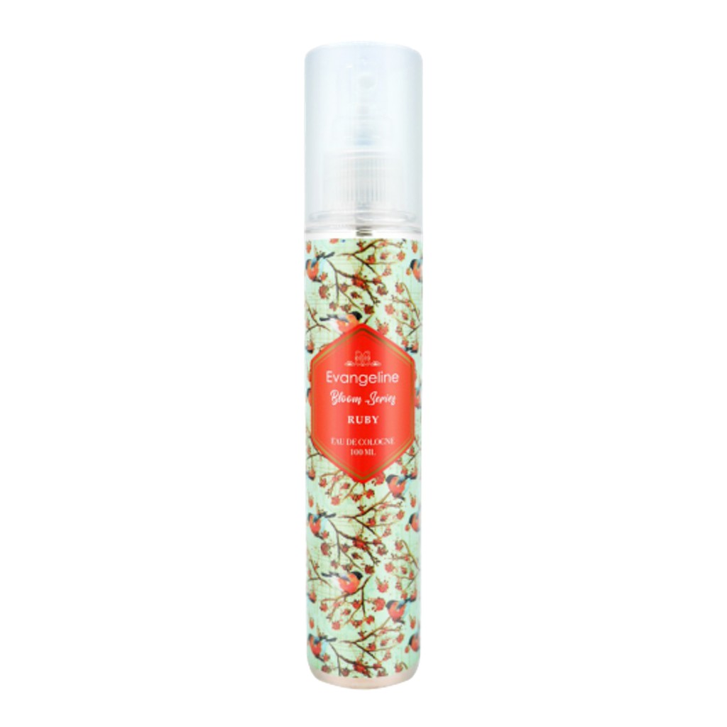 Evangeline Eau De Cologne Bloom Series 100ml - Ruby *