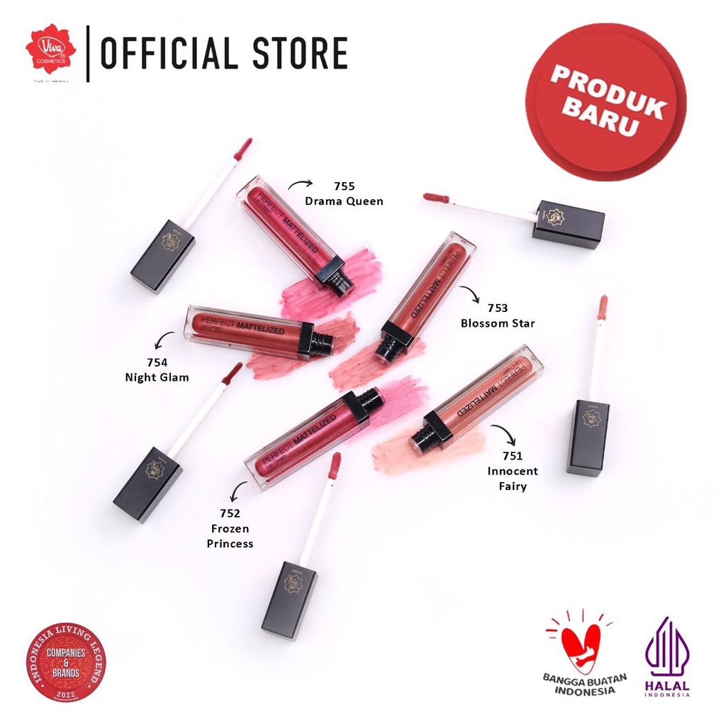 Viva Queen Perfect Mattelized Lip Cream 7g - 752 Frozen Princess