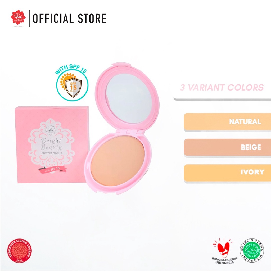 Viva Bright Beauty Compact Powder SPF15 - 2 Natural