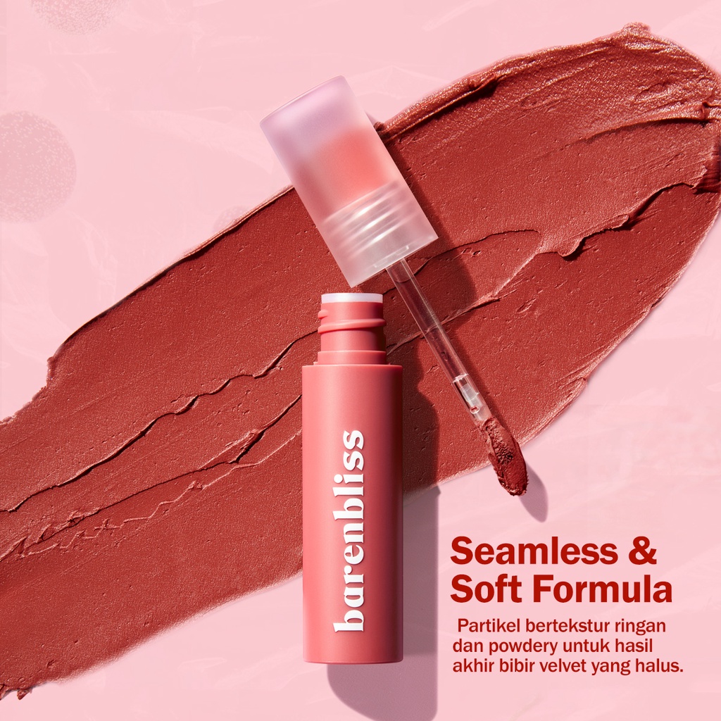 BNB Barenbliss Cherry Makes Cheerful Lip Velvet - 01 Blushed Moment