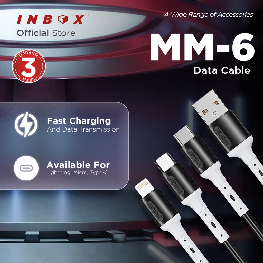 Inbox Kabel Data Charger Qualcomm MM-6 - Micro 2.4A
