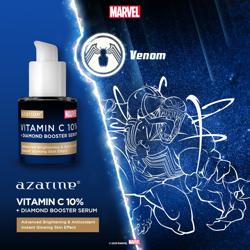 Azarine x Marvel Vitamin C 10% + Diamond Booster Serum 20ml