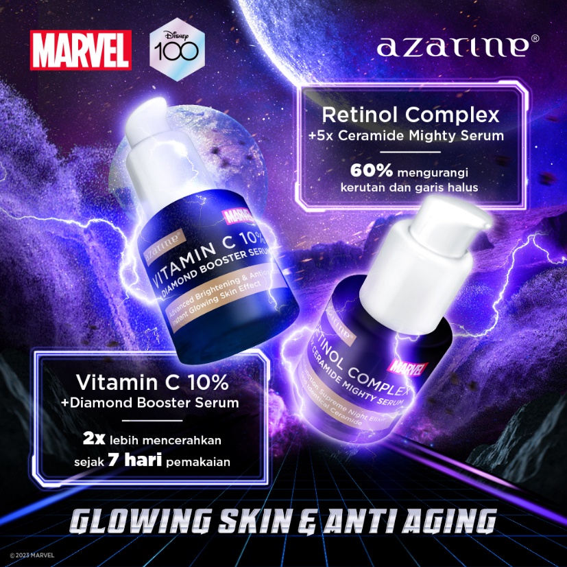 Azarine x Marvel Vitamin C 10% + Diamond Booster Serum 20ml