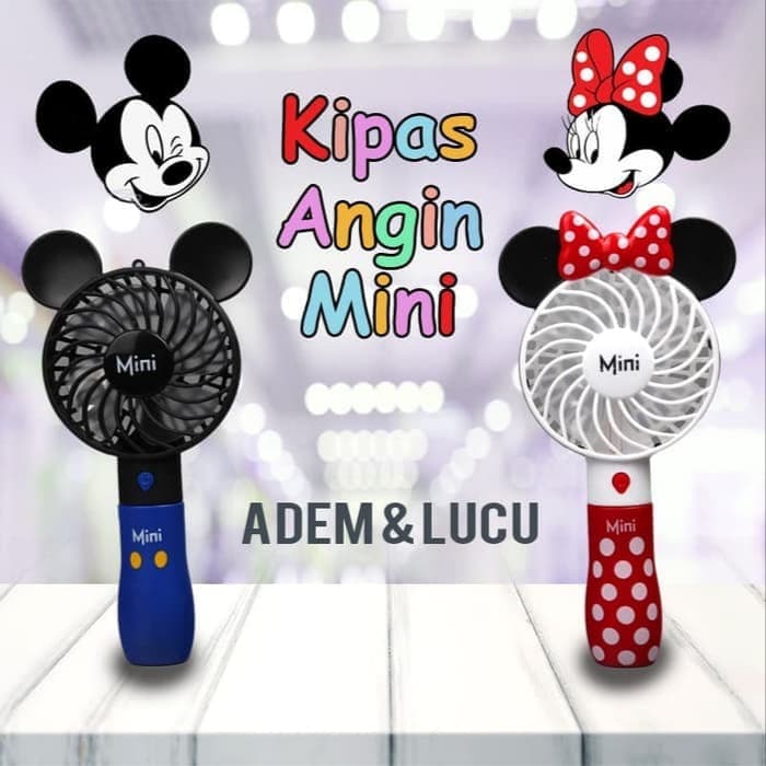 Kipas Genggam MICKEY MINNIE Portable