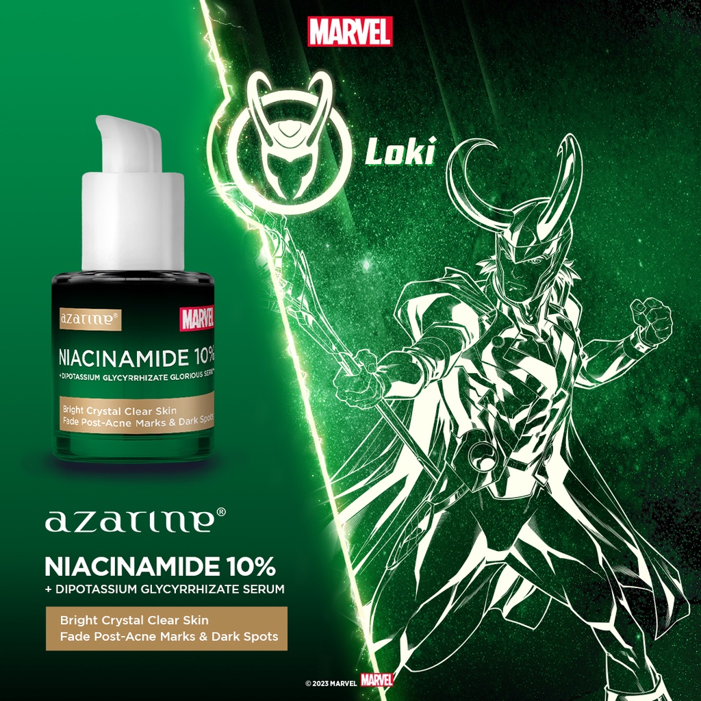 Azarine x Marvel Niacinamide 10% + Dipotassium Glycyrrhizate Glorious Serum 20ml